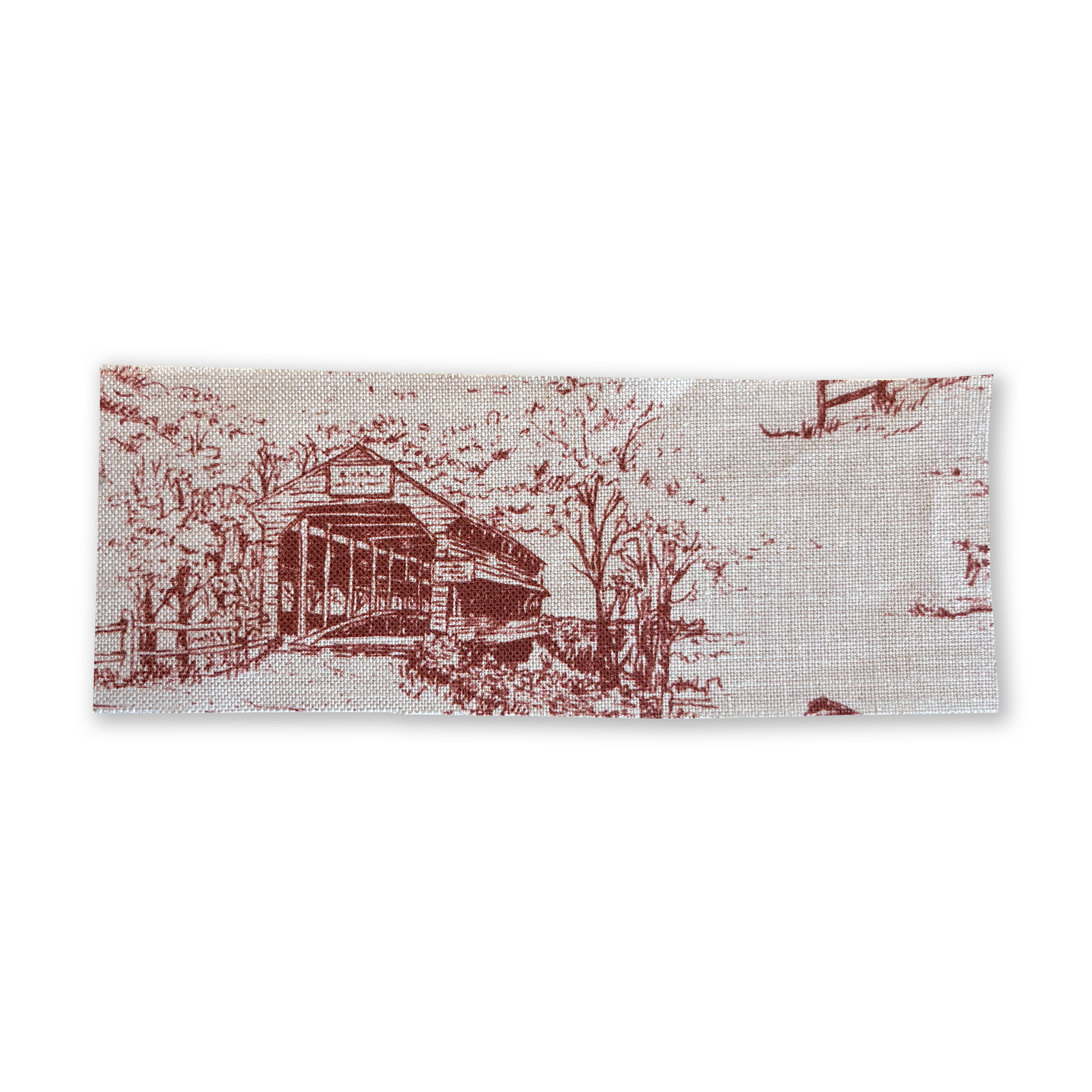 Chester County Toile - Barn Red Sample