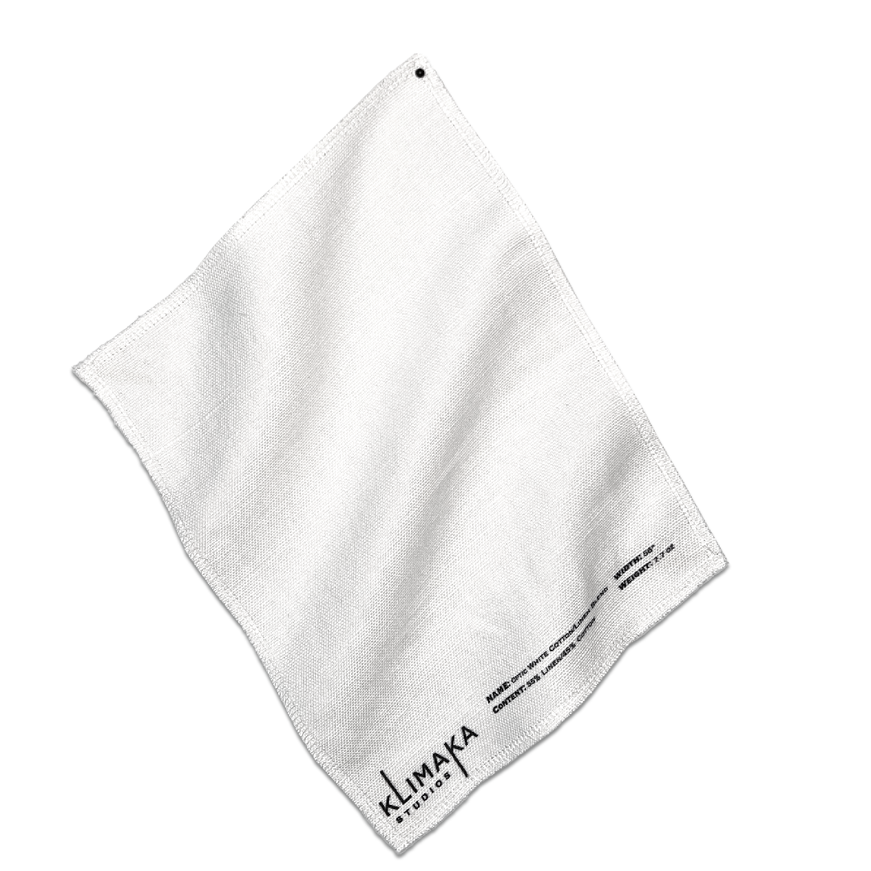 Optic White Cotton Linen Blend Sample